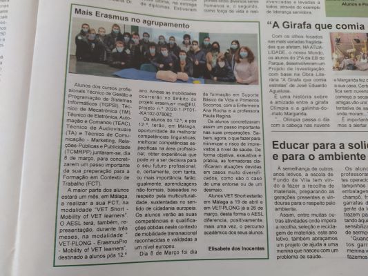 Notícia no jornal O Regional, edição nº 3883, publicada em 17 março de 2022
